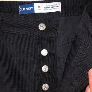 Old Navy tall extra high rise navy blue corduroys